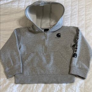 Carhartt Kids Gray Half-Zip Hoodie